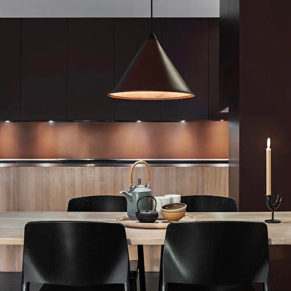 NAMIBIA hanging light - leather