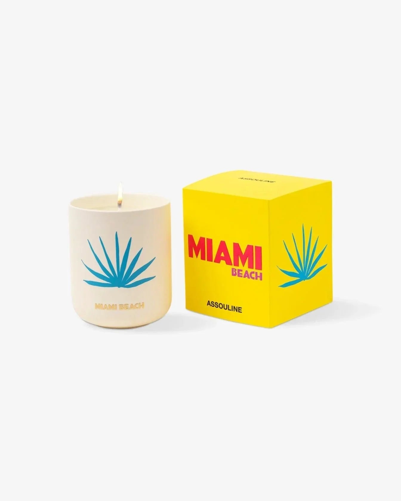 Buch Kerze TRAVEL FROM HOME Miami Beach Geschenkset | Assouline | Homestorys