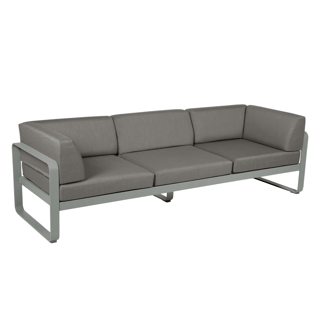 Canapé de jardin BELLEVIE - 3 places avec coussins latéraux