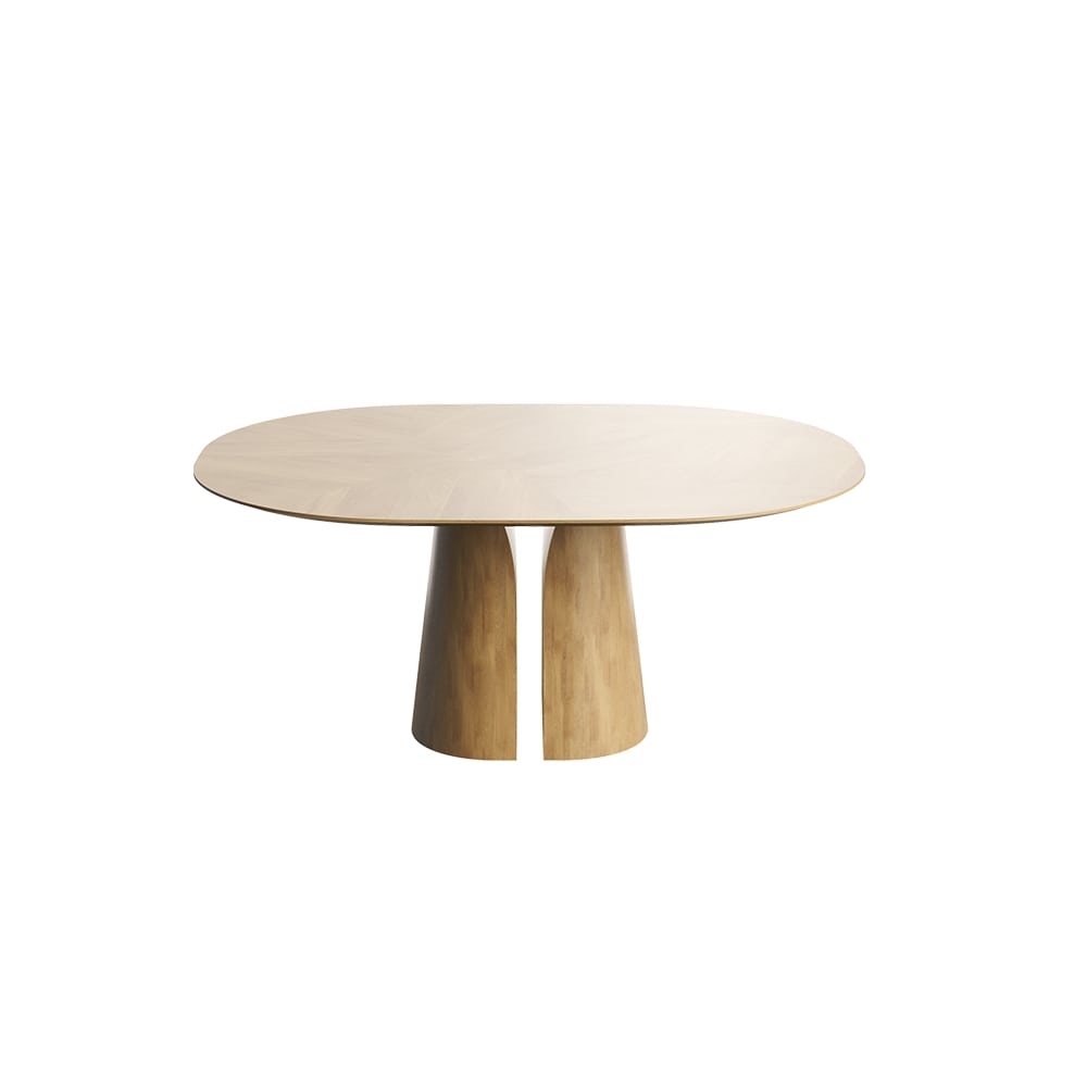 Blossom Esstisch aus Holz Frontal ansicht