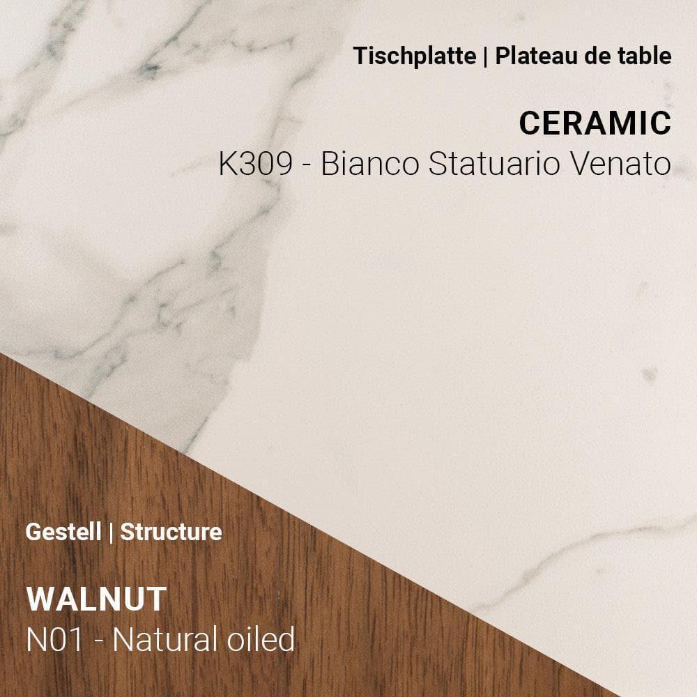 Ausziehtisch TERRA T0601 - Keramik & Nussbaum | Mobitec | Homestorys