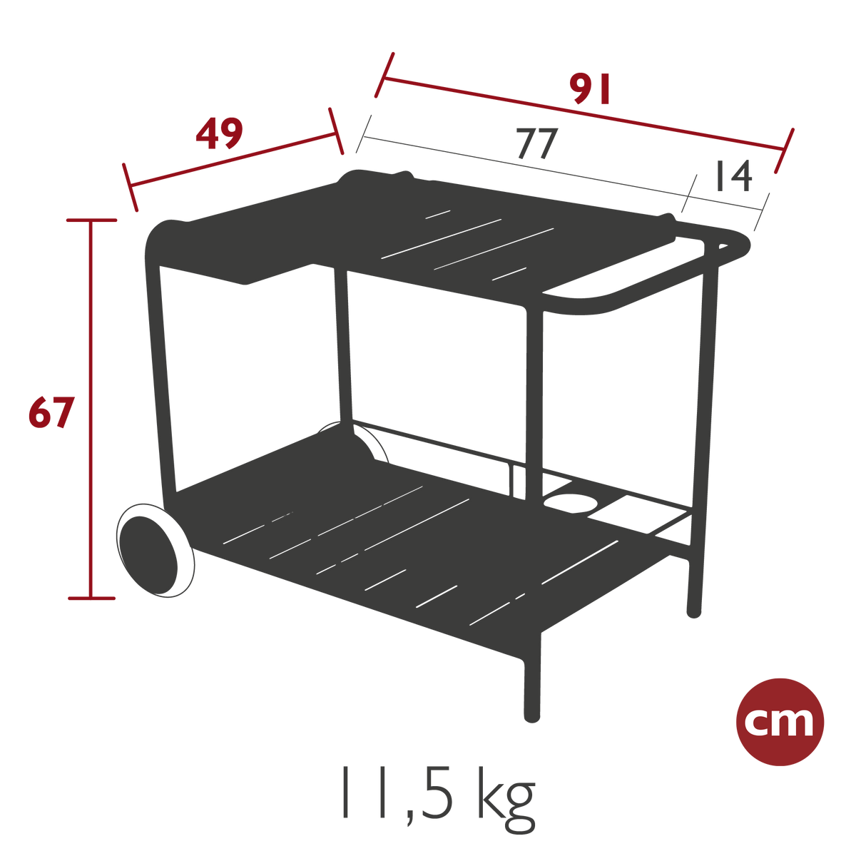 Serving Cart LUXEMBOURG