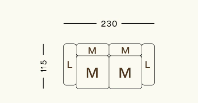 Canapé modulaire SET 02 M