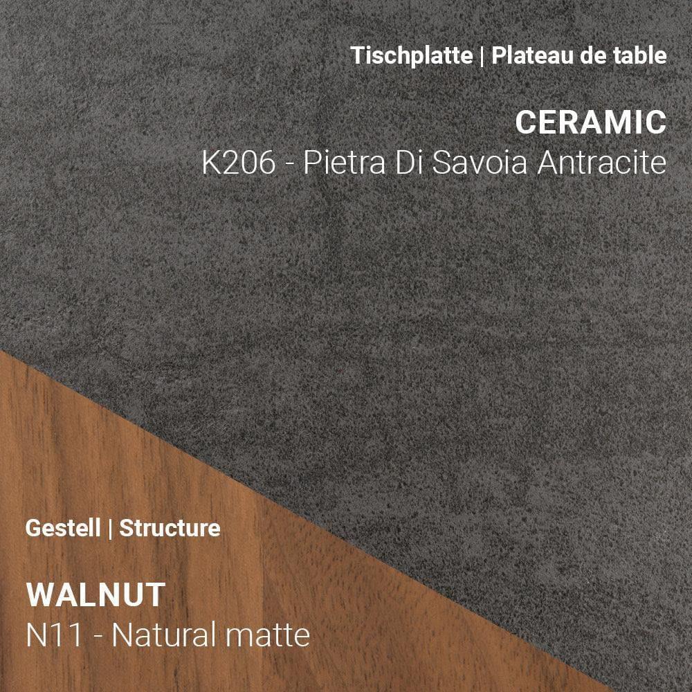 Ausziehtisch TERRA T0601 - Keramik & Nussbaum | Mobitec | Homestorys