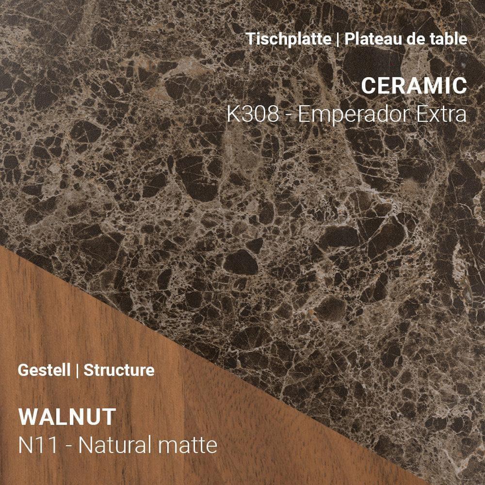 Ausziehtisch TERRA T0601 - Keramik & Nussbaum | Mobitec | Homestorys