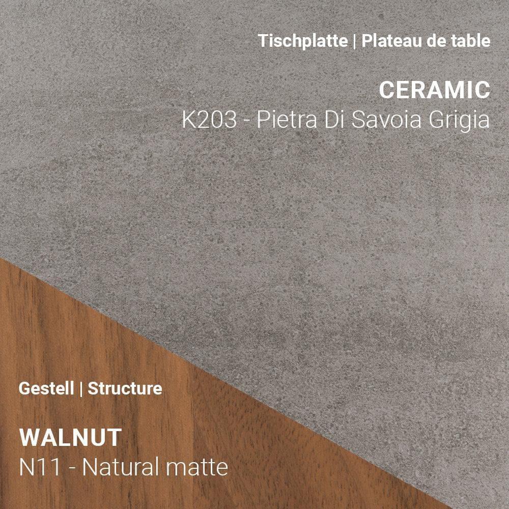 Ausziehtisch TERRA T0601 - Keramik & Nussbaum | Mobitec | Homestorys