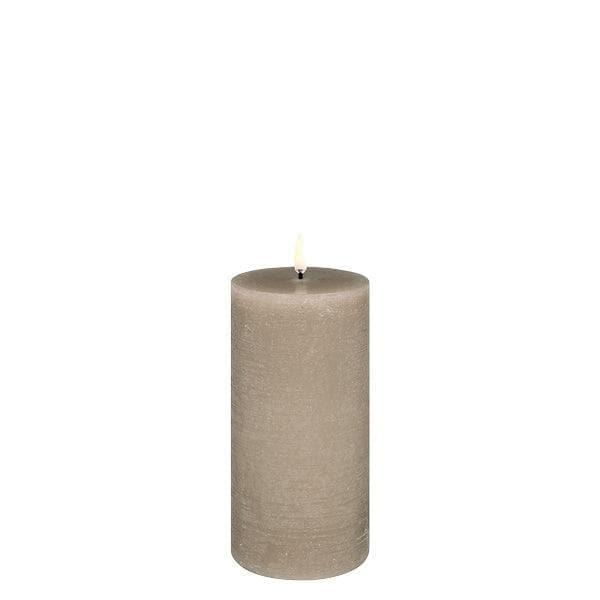 Kerze PILLAR RUSTIC LED Uyuni Sandstone Ø7.8 x 15.2cm | Piffany | Homestorys