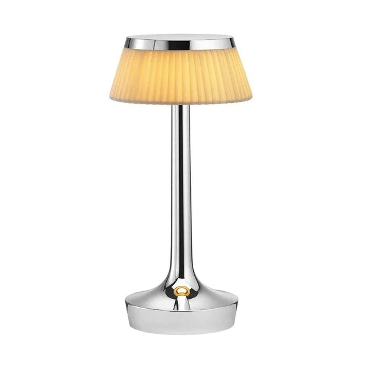Flos BON JOUR Unplugged Tischlampe - Chrome _ Flos _SKU F1037057 + F1036007
