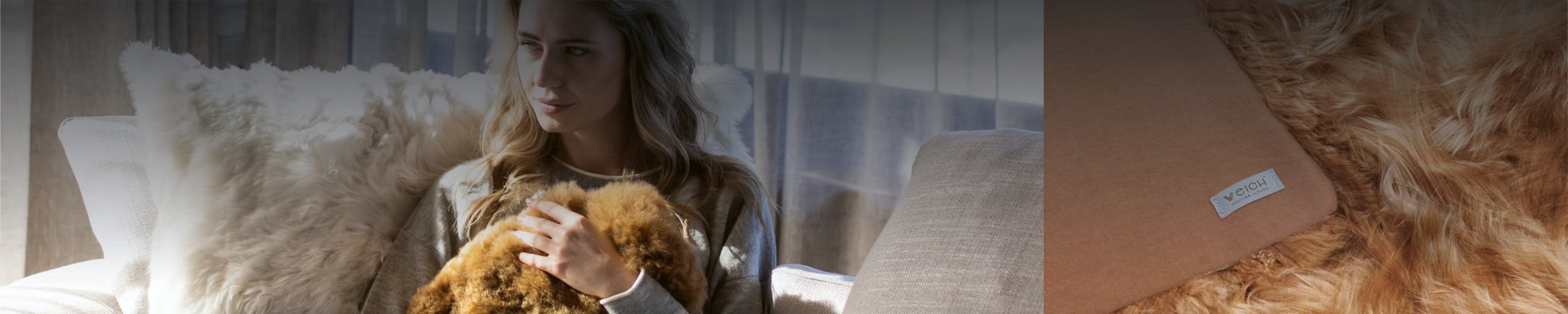 WEICH Couture Alpaca Homestory: Luxuriöse Wärme trifft auf minimalistisches Design – feinstes Alpakafell und weiche Naturmaterialien schaffen entspannte Wohlfühlmomente im modernen Zuhause.