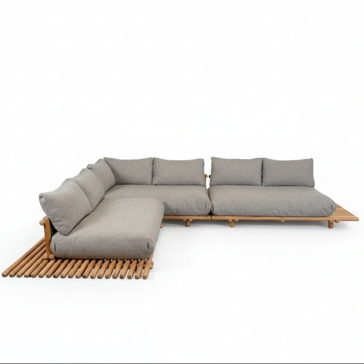 Cane - line - Gartensofa STICKS mit Plattform L - STICKSPLATFY153T 2 | Homestorys
