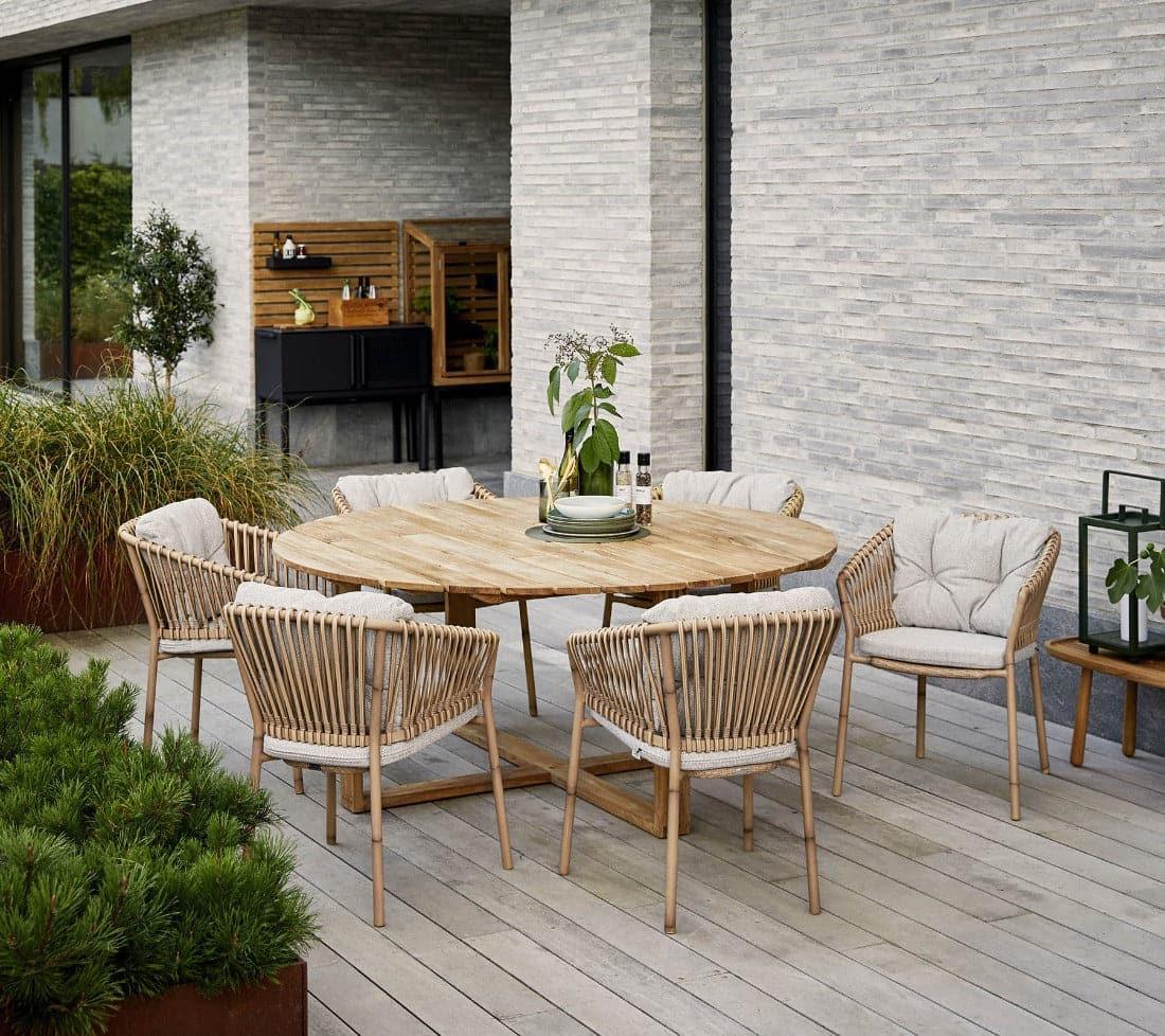 Cane - line - Gartentisch ENDLESS - Rund - 5072T | Homestorys