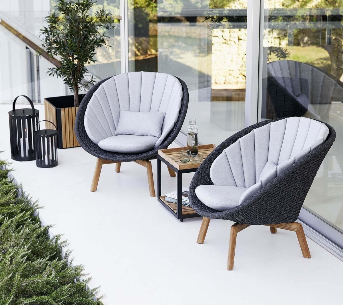 Cane - line - Loungesessel PEACOCK - 5458RODGT-5458YS95 | Homestorys