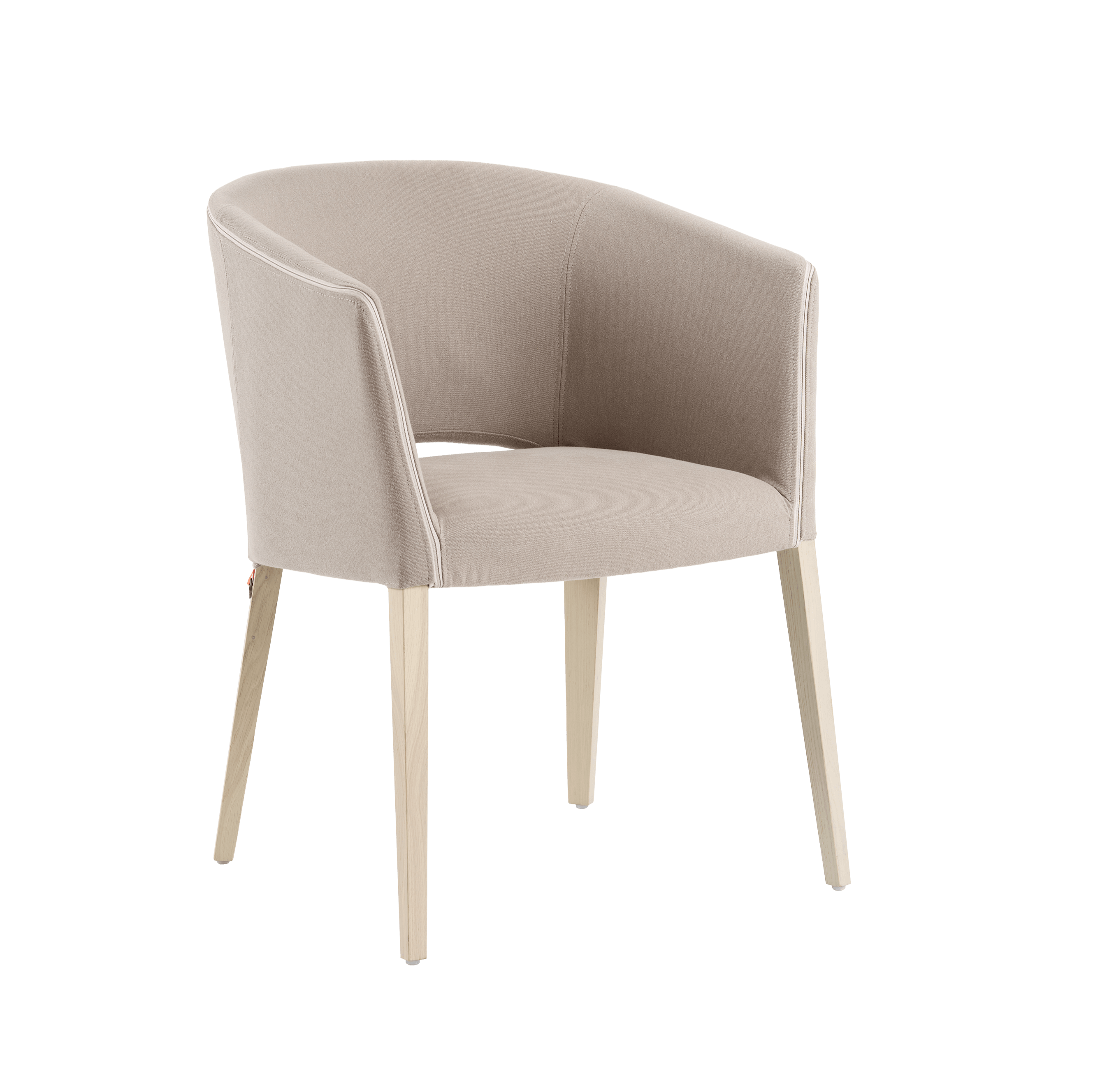 Mobitec Stuhl CUORI C0212 mit Stoffbezug Tissu Boucle CL4-TBUBU in Blush – Gesamtansicht freigestellt