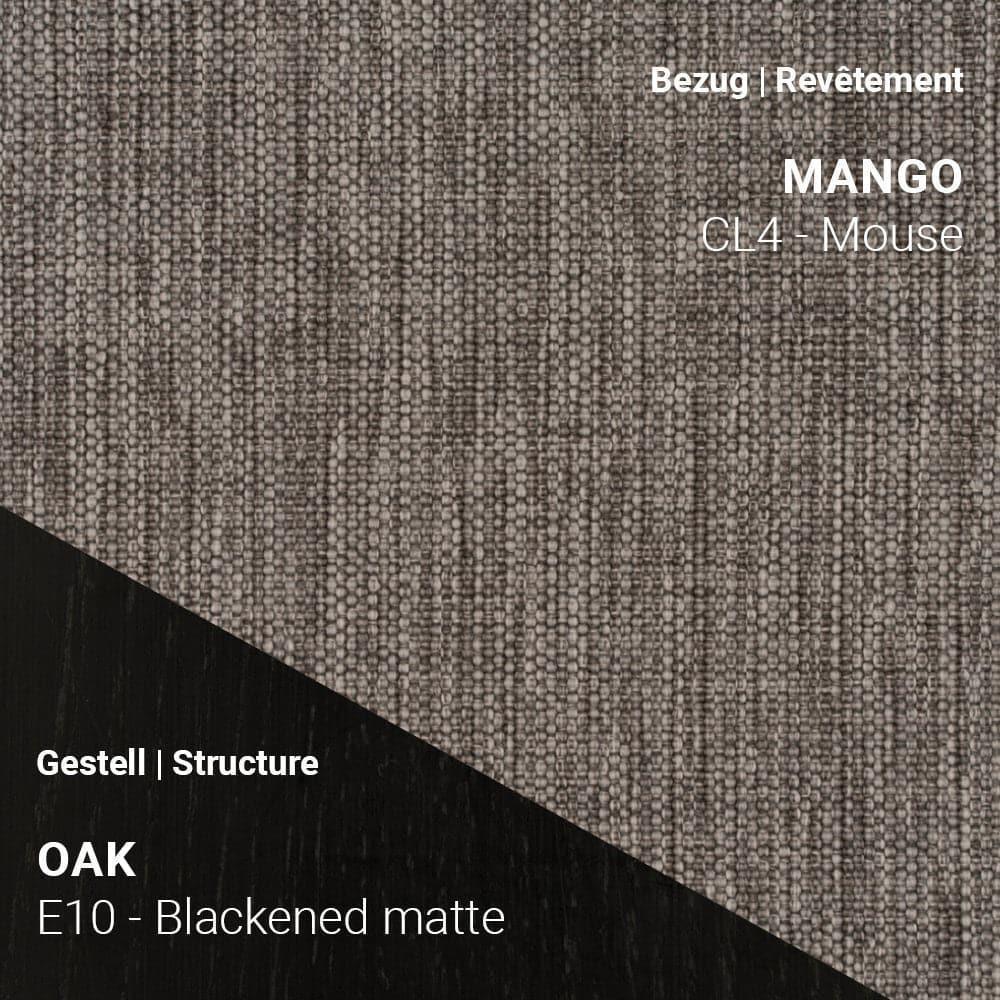 Mobitec CUORI mit Mango CL4 Mouse Bezug und E11 Eiche Natural Matte Holzbeinen
