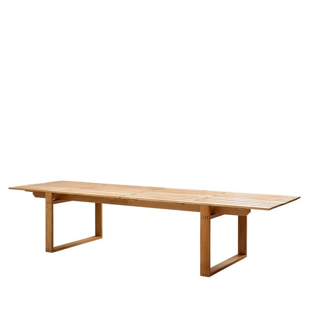 Großer Endless Gartentisch mit 332x100 cm – wetterfester Esstisch aus massivem Teakholz