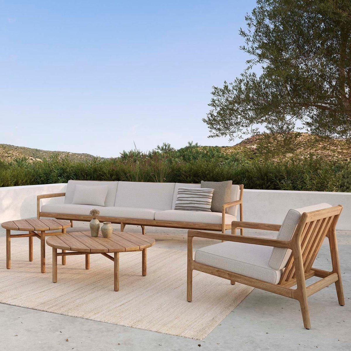 Ethnicraft - Gartensofa JACK OUTDOOR - 3 - Sitzer - 10242 | Homestorys