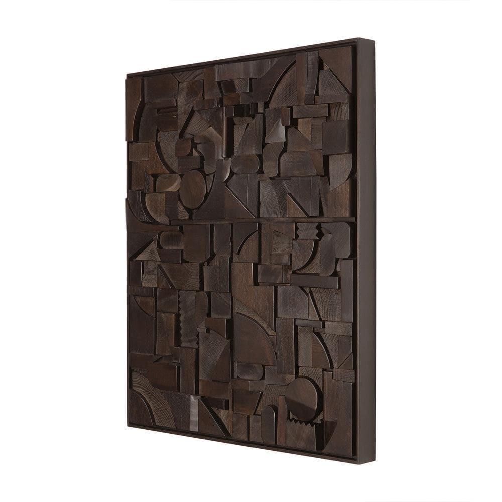 Ethnicraft - Wandkunst BRICKS rechteckig - 29991 | Homestorys