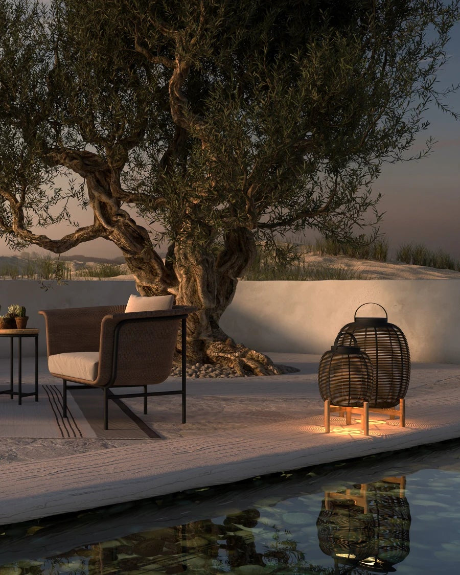 Laterne TIKA Schwarz