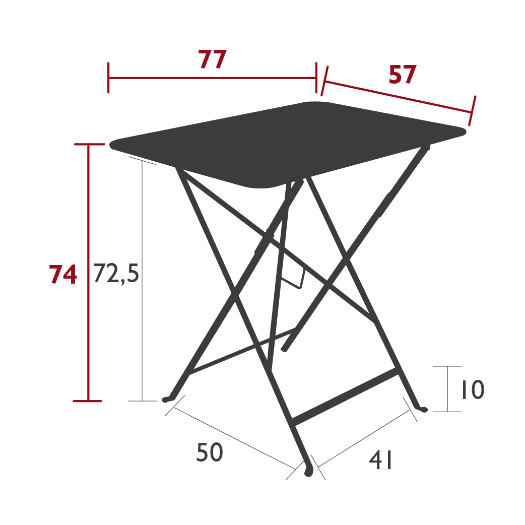 Gartentisch BISTRO - 77x57 | Fermob | Homestorys
