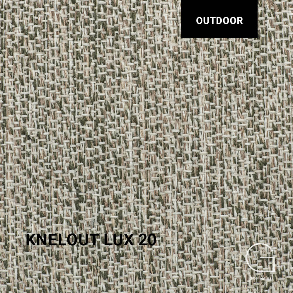 Gommaire Sessel ALABAMA mit Knelout Lux 20 – komfortabler Outdoor-Sessel mit warmem, strukturiertem Bezug für stilvolle Gartenmöblierung