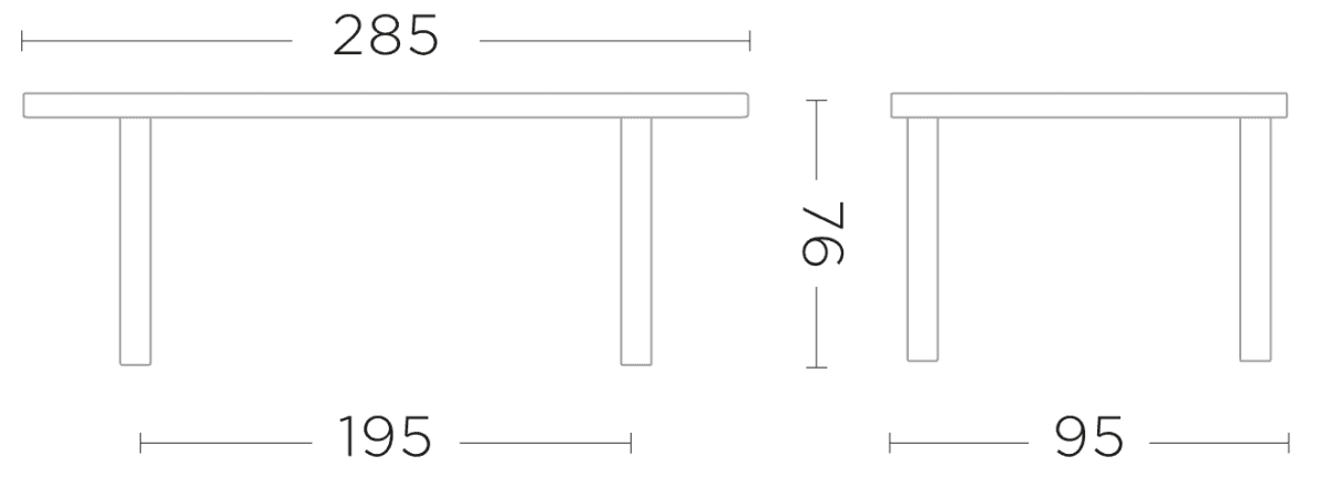 Gommaire - Esstisch DRAKE - G769-OAK-WOOD | Homestorys