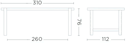 Gommaire - Esstisch JACOBA - G795XL-NAT | Homestorys