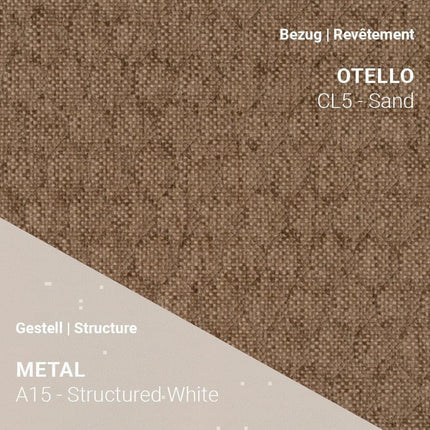 Mobitec LOLA C3510 mit Otello CL5 Sand und A15 Structured White – sanfte Farbgebung trifft auf klare Linien