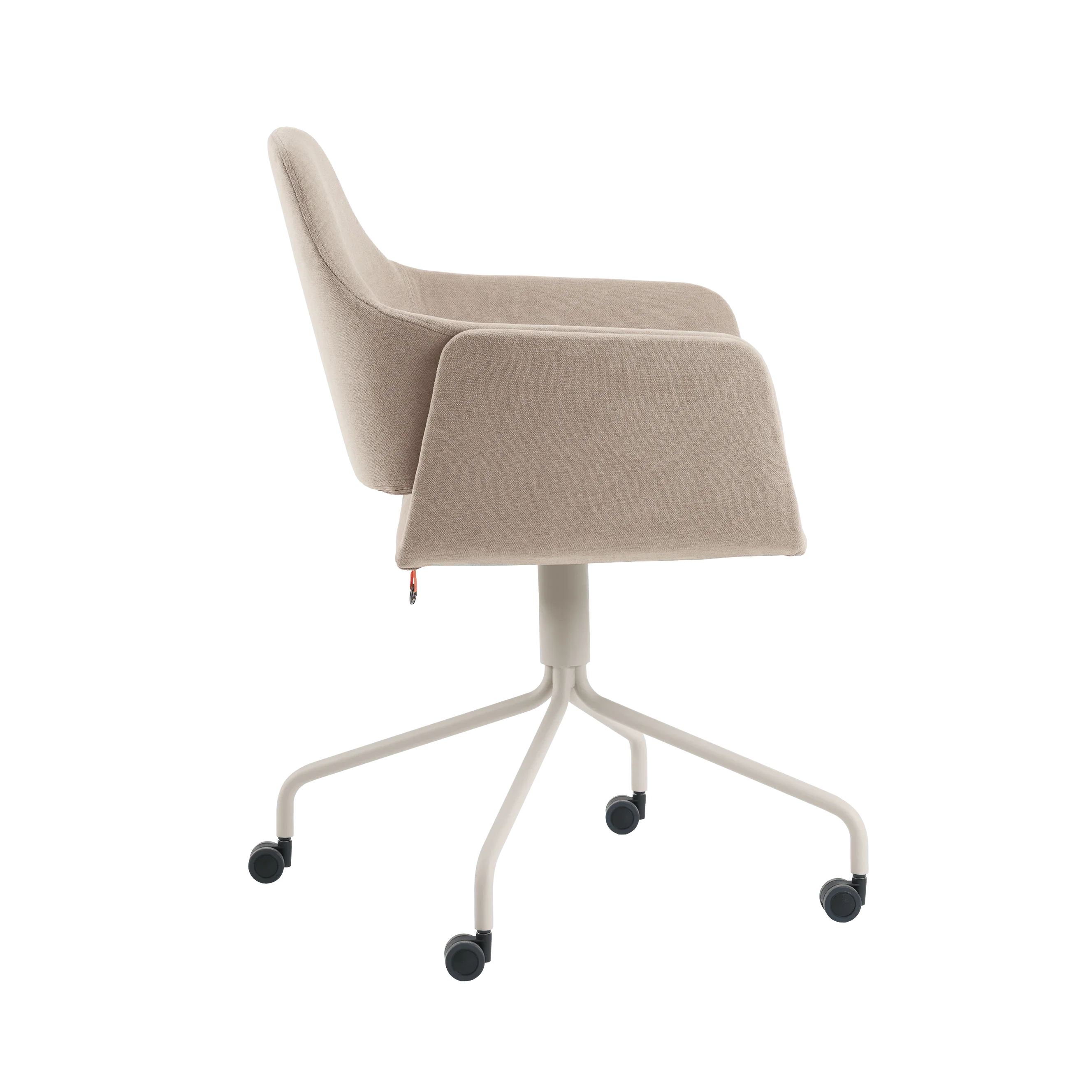 LOTUS C1412 von Mobitec – Seitenansicht mit geschwungener Armlehne und höhenverstellbarem Gestell