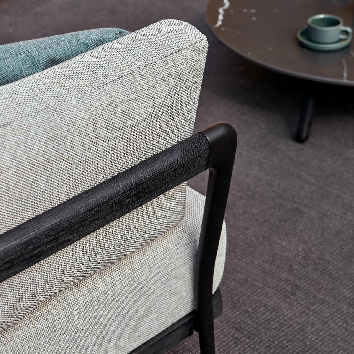 2-Sitzer Sofa FLOWS - Black/Teak Nero | Manutti | Homestorys