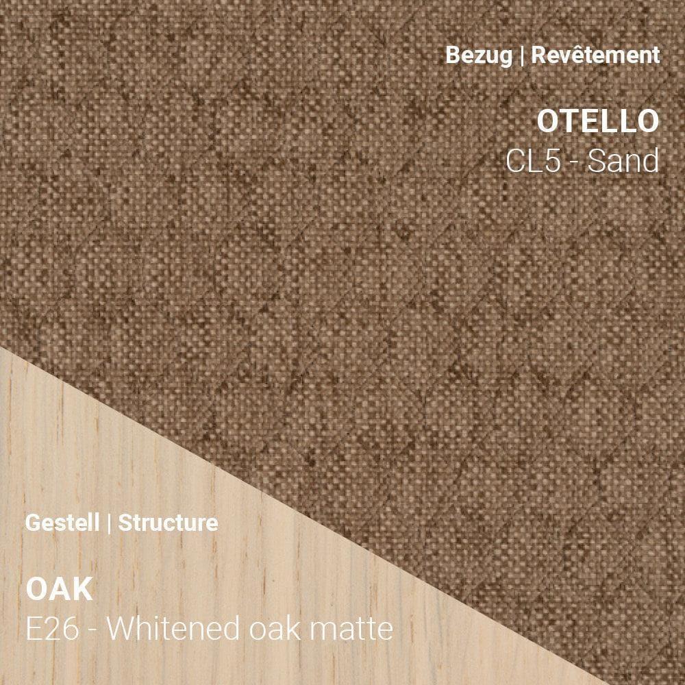 Stuhl NEO C0452 von Mobitec mit Otello CL5 Sand und Eiche Whitened Matte – hell, freundlich und stilvoll