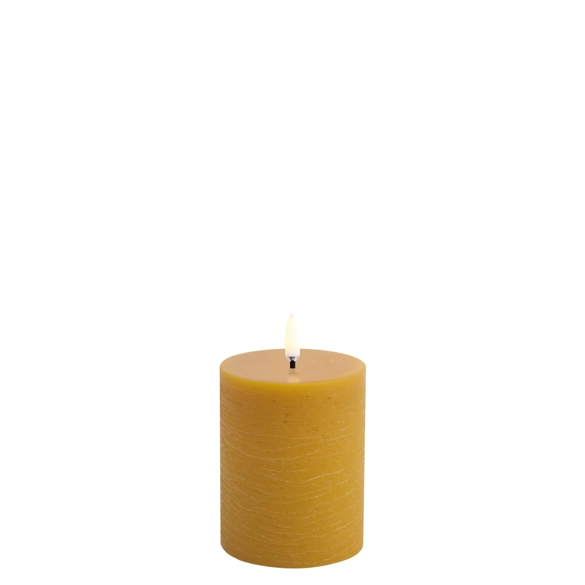 Piffany - Kerze PILLAR RUSTIC LED Uyuni Curry Yellow Ø7.8 x 10.1cm - UL-PI-CY78010 | Homestorys
