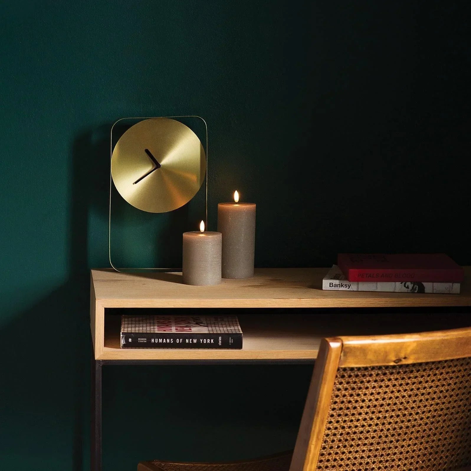 Kerze PILLAR RUSTIC LED Uyuni - Sandstone Ø7.8 x 20cm | Piffany | Homestorys