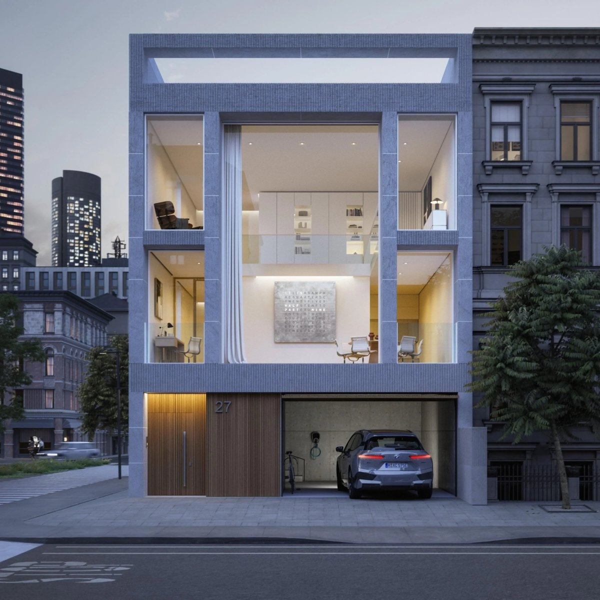 Qlocktwo - Wanduhr EARTH 180 PLATINUM - | Homestorys