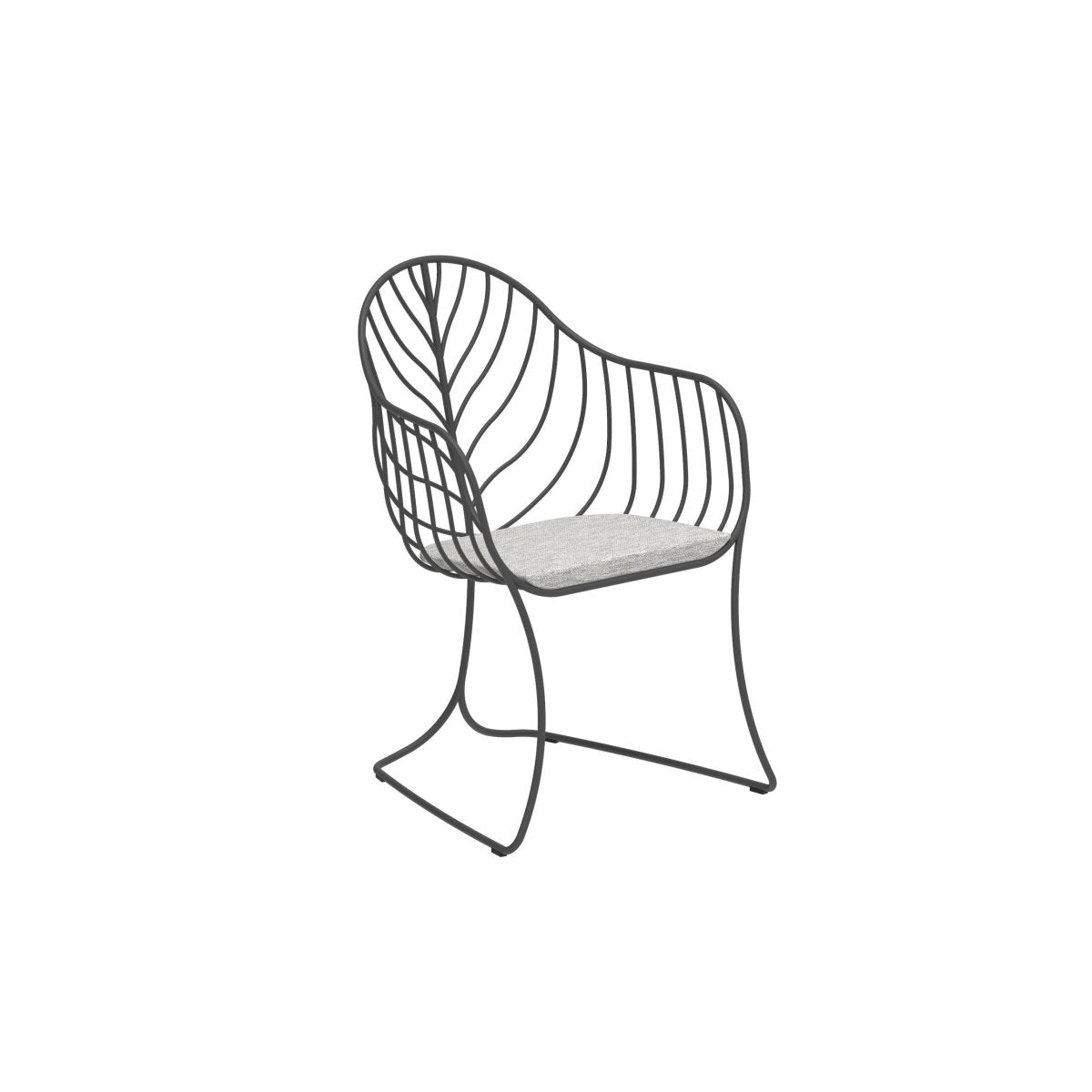 Royal Botania - Armlehnstuhl FOLIA Anthrazit - FOL 55 A + PIL FOL 55 SED CAT. A | Homestorys