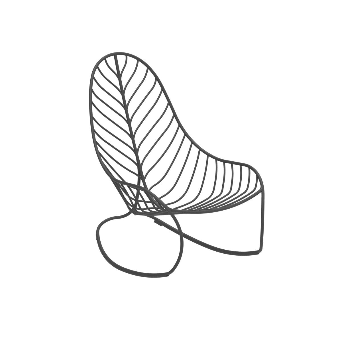 Royal Botania - Schaukelstuhl FOLIA Anthrazit - FOL R A + PIL FOL RC CAT. A | Homestorys