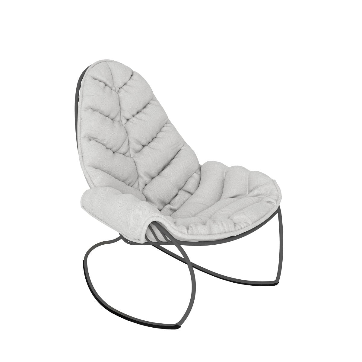 Royal Botania - Schaukelstuhl FOLIA Anthrazit - FOL R A + PIL FOL RC CAT. A | Homestorys