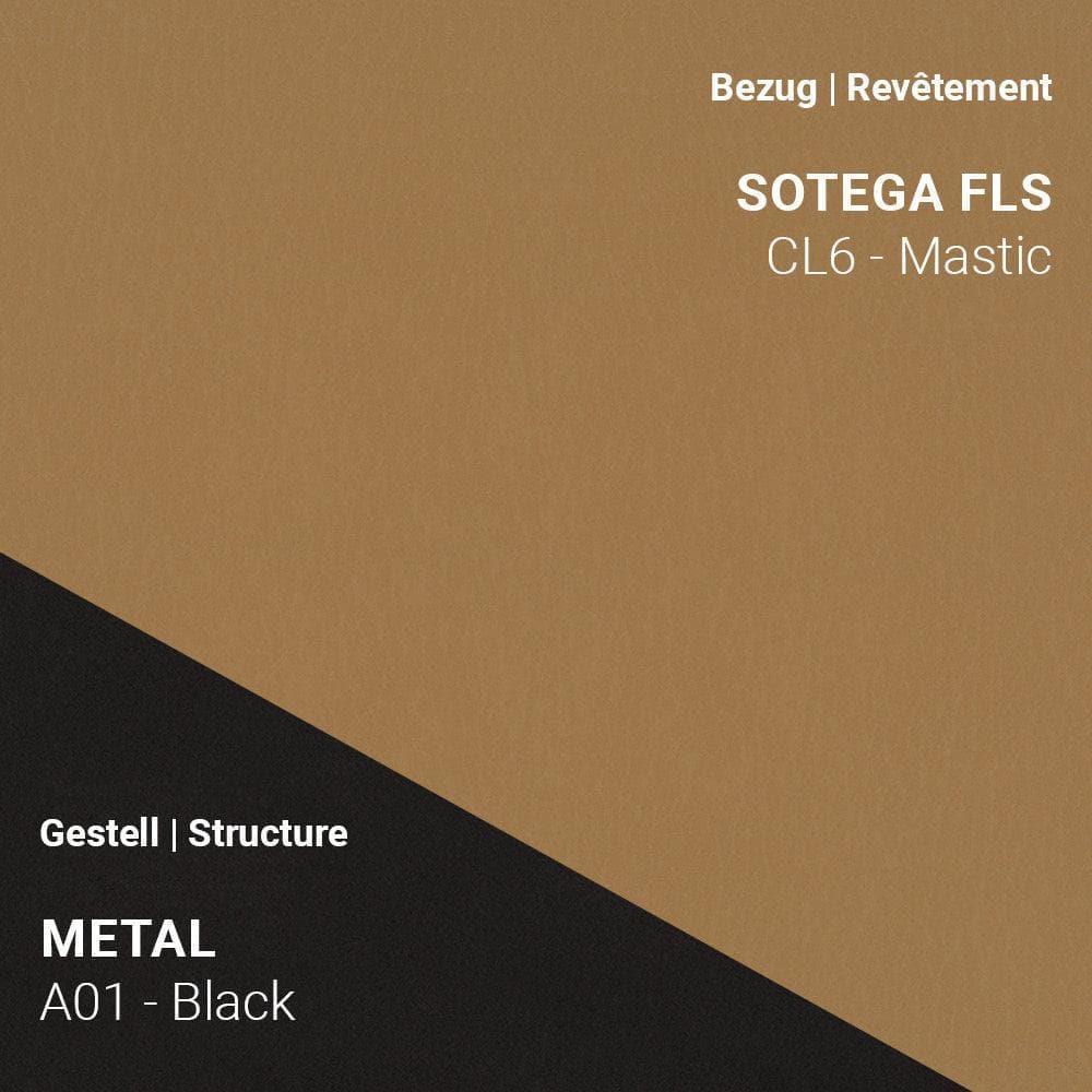 Stoff Tailor Yves CL6 Rose kombiniert mit Metallgestell A01 in Schwarz