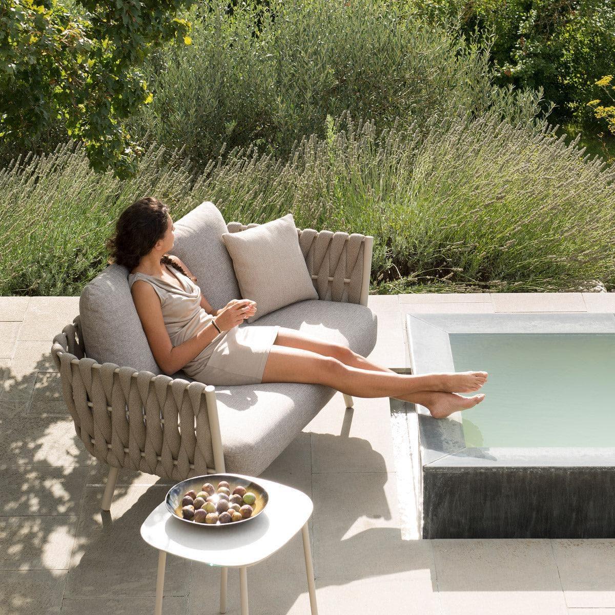 Sofa TOSCA 2-Sitzer - Linen-Tribù-01 Natté Weiß- | Homestorys