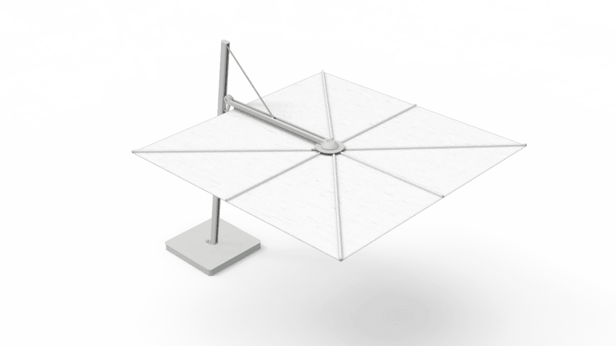 Umbrosa - Sonnenschirm VERSA UX - 300x300 80° - VEARCHITECTURE_UX+TILEBASEUX-L-ARCHI | Homestorys