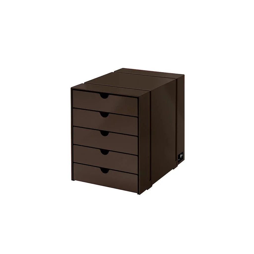 Schubladenkasten Inos K1 von USM Haller in warmem Braun – harmonisches Designmöbel für klassische Interieurs und Vintage-Fans