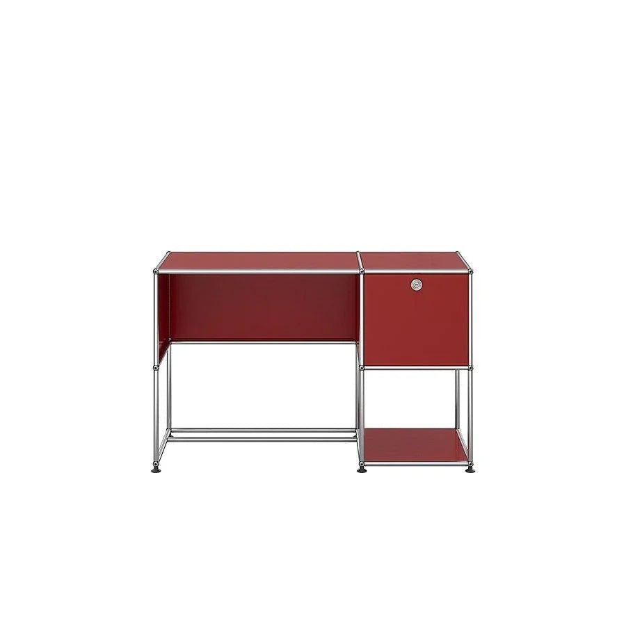 USM Haller - Schreibtisch B21 - QS B21 USM Rubinrot | Homestorys