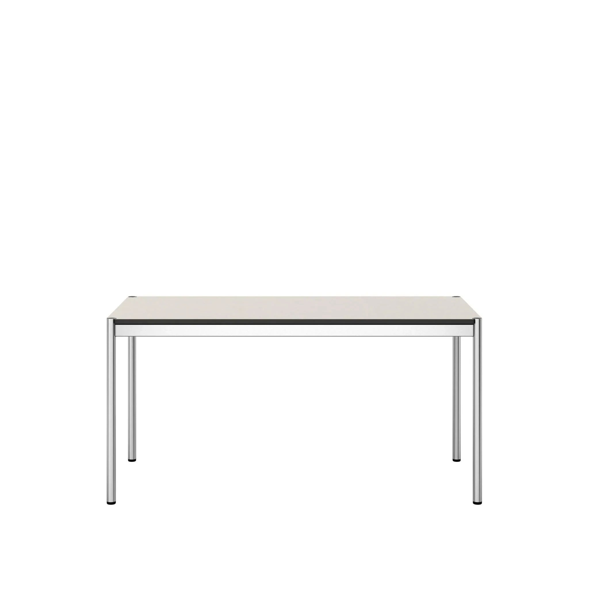 T59 Tisch von USM Haller in Fenix Bianco Kos – elegante Modellansicht des mattweißen Konferenztischs mit hochwertiger Oberfläche für moderne Räume