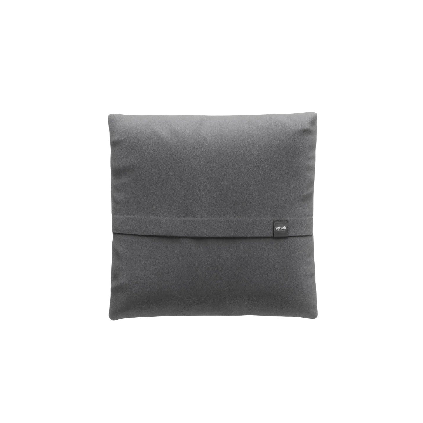 BIG PILLOW Kissen von Vetsak aus Leder in Dark Grey – luxuriöses XL-Kissen für elegantes Wohnambiente