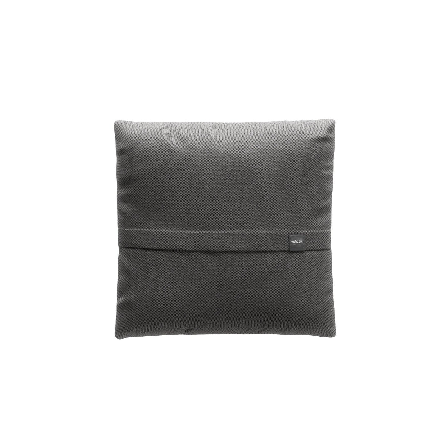 BIG PILLOW Kissen in Pique Dark Grey von Vetsak – wetterfestes XL-Kissen für Outdoor-Lounges