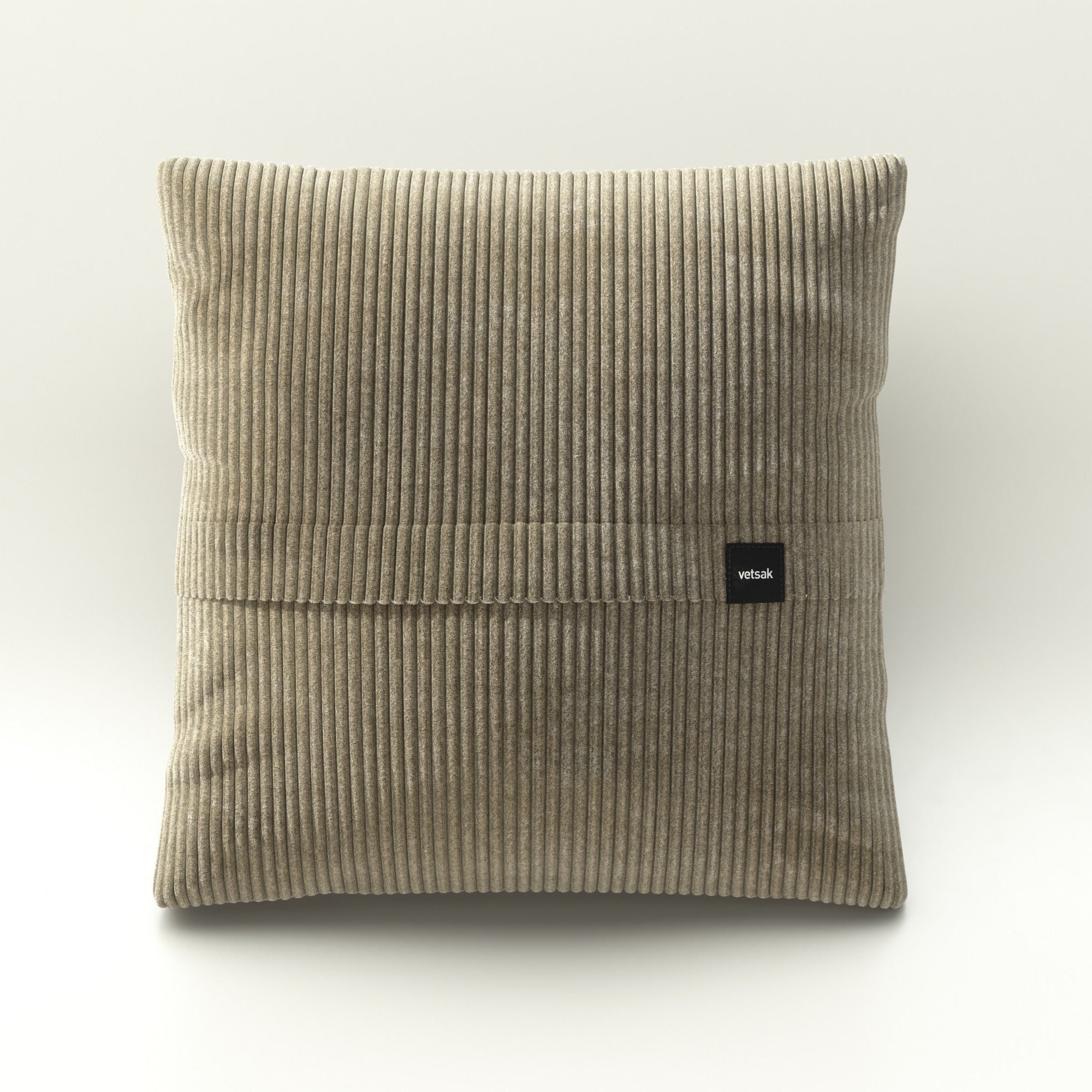 Big Pillow von vetsak in Cord Velour Khaki – stilvoller Komfort für gemütliche Stunden