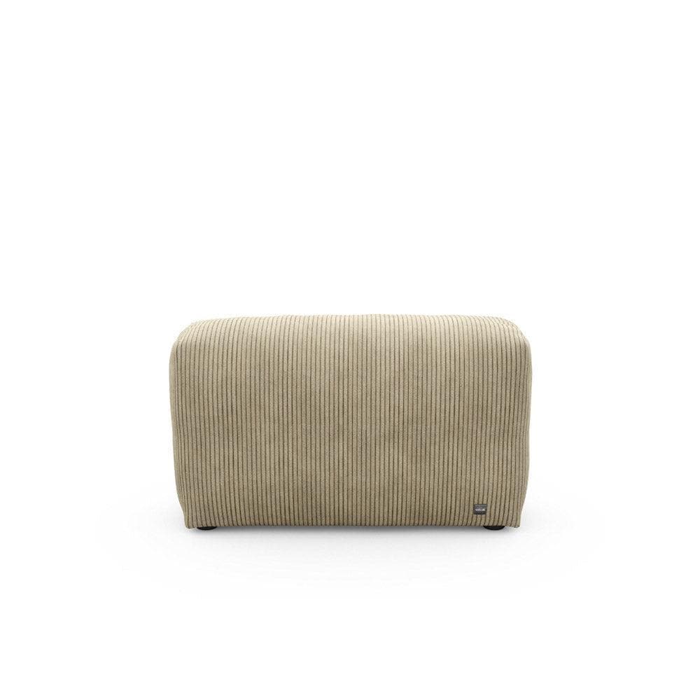 Modulares Seitenteil 105x31 cm von Vetsak in Cordstoff Khaki – stilvolles Sofa-Element für Designliebhaber