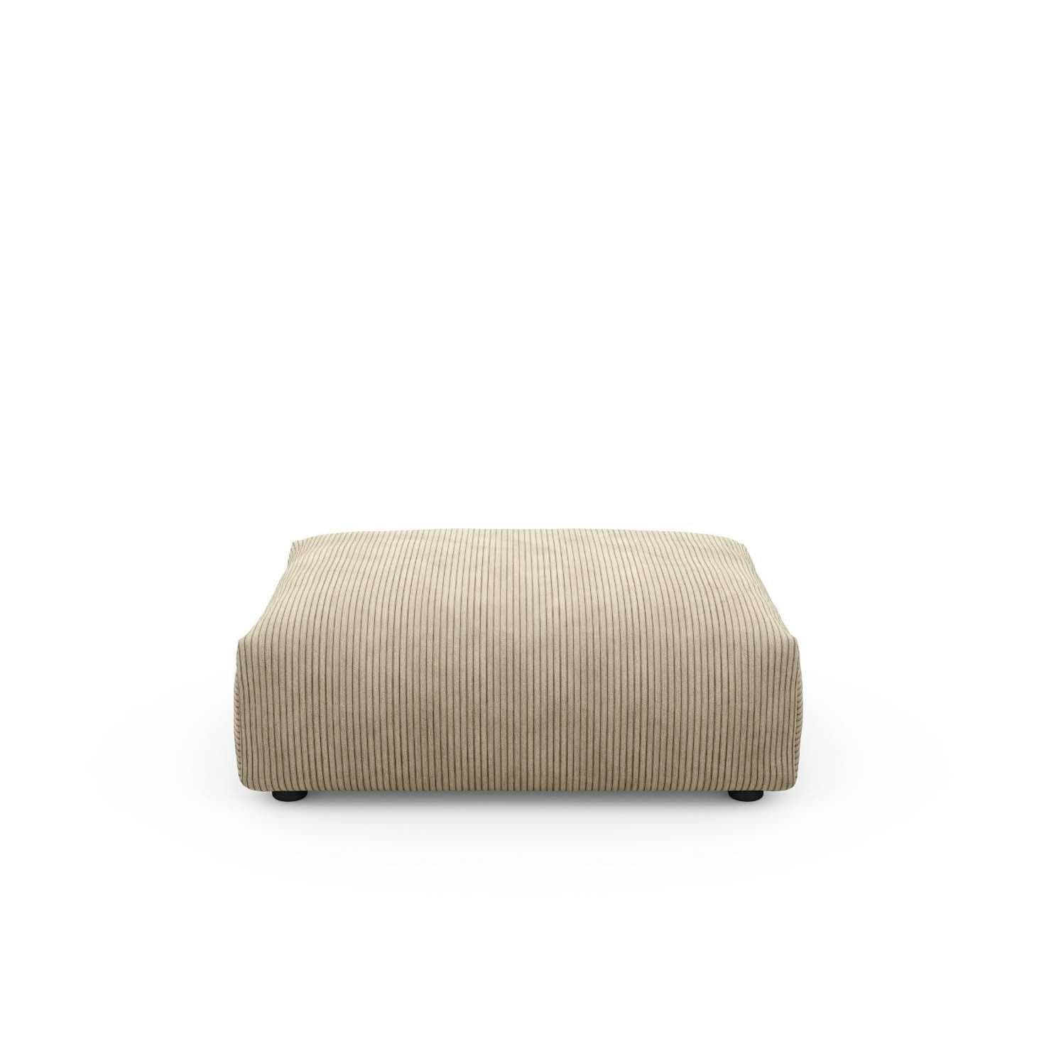 Sofa-Modul 105x84 cm in Khaki – Vetsak Cord Velours Loungeelement für natürliche Einrichtung