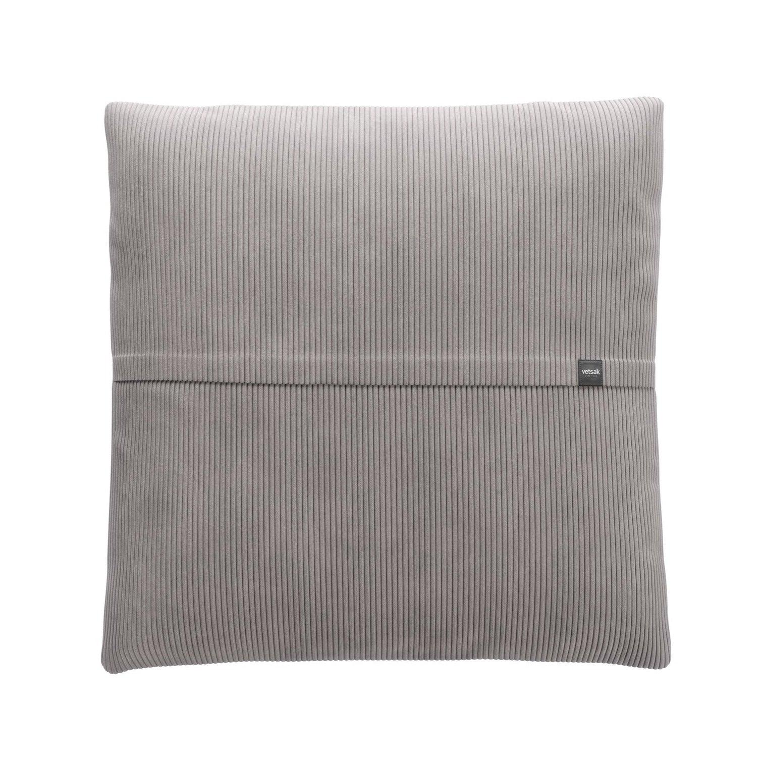 Großes Sofakissen JUMBO PILLOW von Vetsak in Cord Velours Platinum – weiches Designkissen mit markanter Rippstruktur für modernes Wohnen