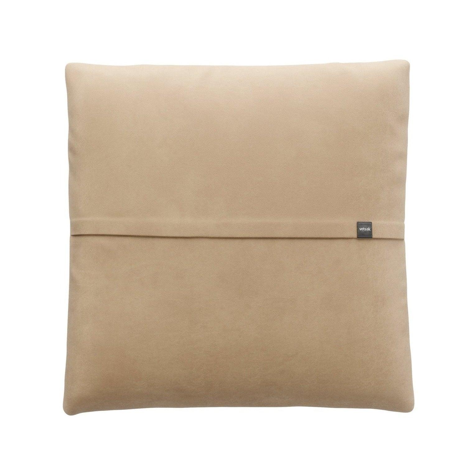 Großes Sofakissen JUMBO PILLOW von Vetsak in Leder Beige – edles Accessoire für modernes Interieur