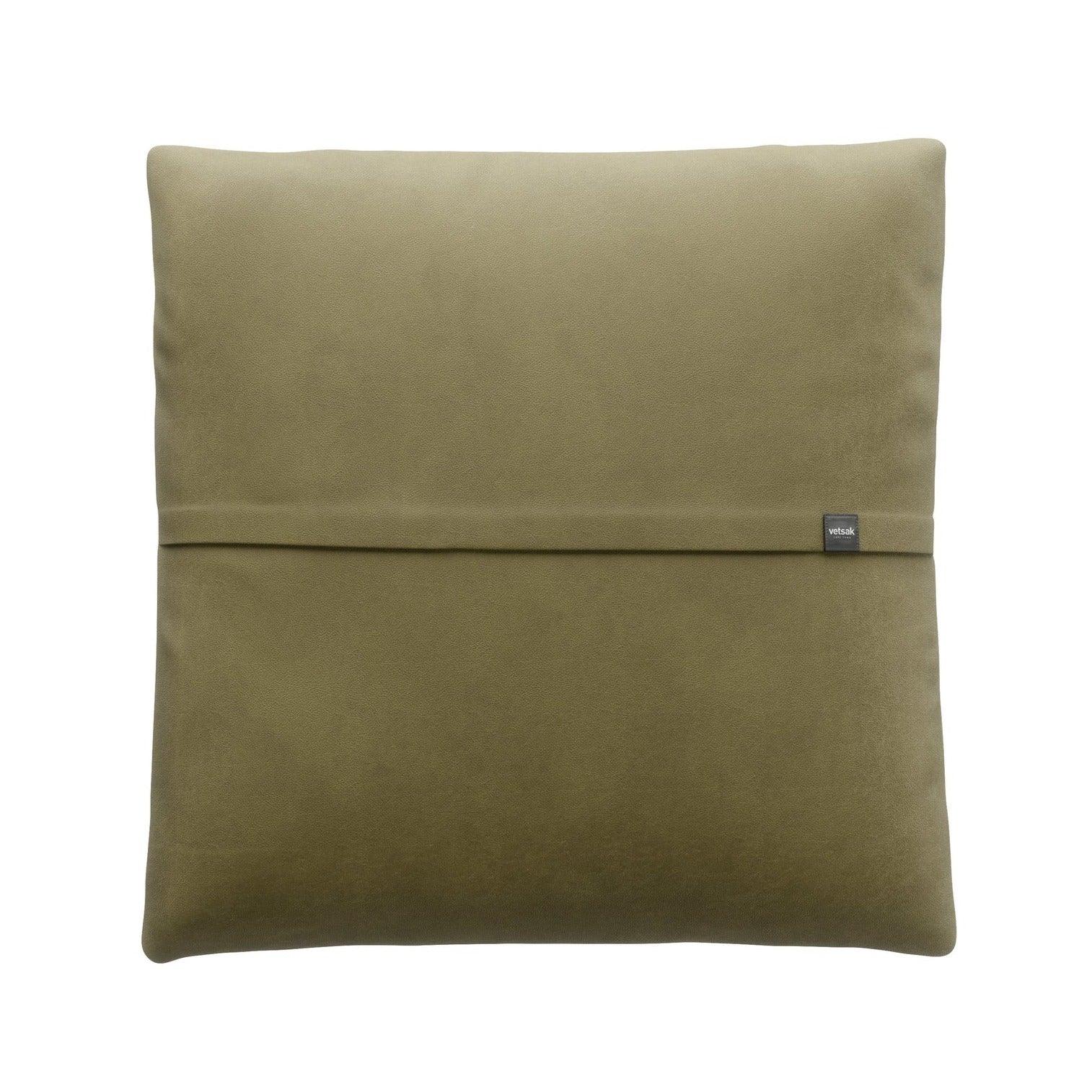 JUMBO PILLOW Kissen aus Leder in Olive – Vetsak Komfortkissen für natürlich eingerichtete Lounges
